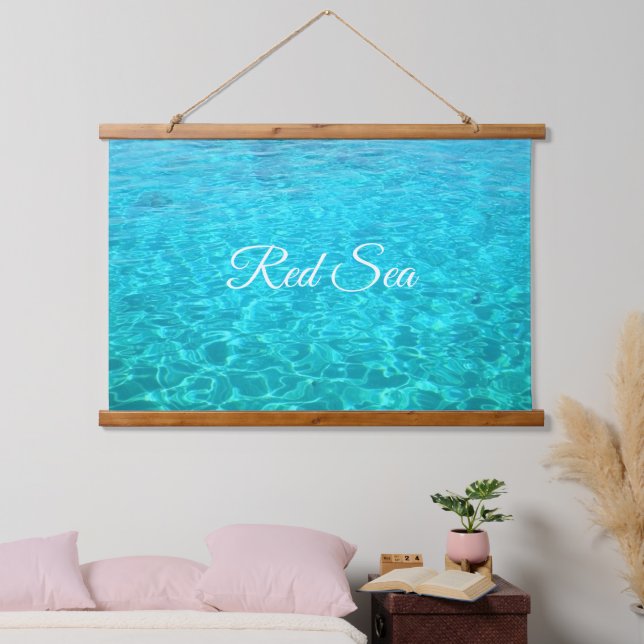 Azure lagoon in Red sea Hanging Tapestry (Bedroom)
