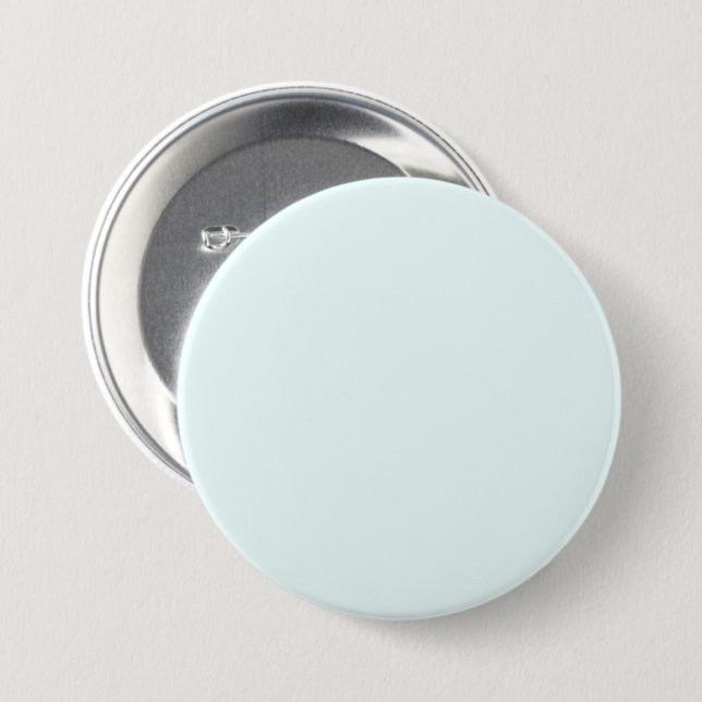 Azure Mist Pale Blue F0FFFF - Option to Add Name 3 Inch Round Button (Front & Back)