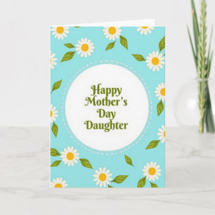 Azure Mothers Day Daughter Card