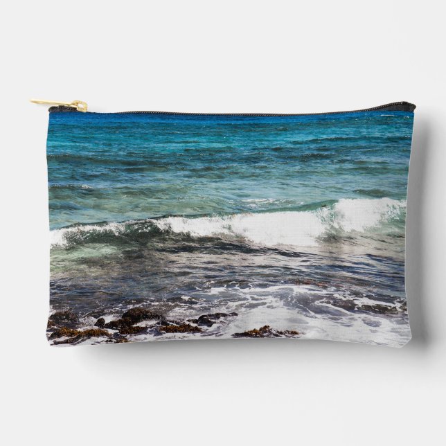 Azure Ocean  Accessory Pouch (Front)