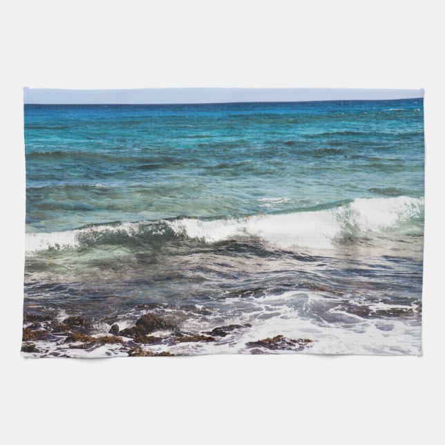 Azure Ocean  Kitchen Towel (Horizontal)