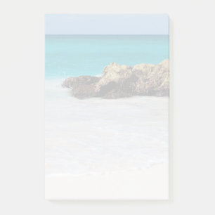 Azure Ocean Sandy Beach Faded Photo Post-it Notes