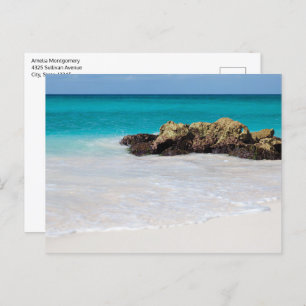 Azure Ocean Sandy Beach Photo Postcard