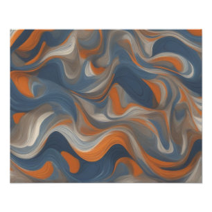 Azure Odyssey: A Journey in Oceanic Hues Photo Print