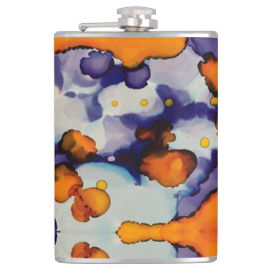 Azure Pumpkin Hip Flask