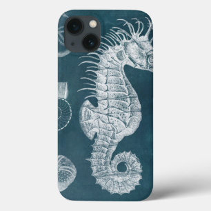 Azure Seahorse Study I iPhone 13 Case