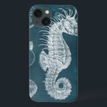 Azure Seahorse Study I iPhone 13 Case<br><div class="desc">Marine Life</div>