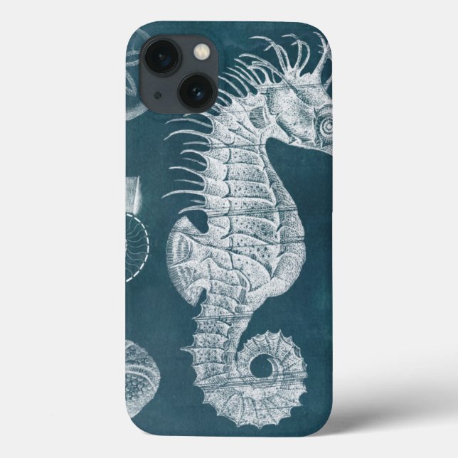 Azure Seahorse Study I Case-Mate iPhone Case (Back)