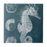 Azure Seahorse Study I Tile<br><div class="desc">Marine Life</div>