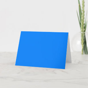 Azure Solid Colour Customize It Card