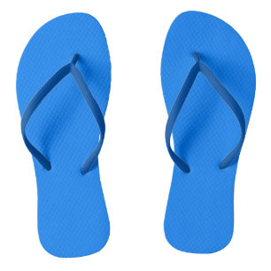 Azure (solid colour)  flip flops