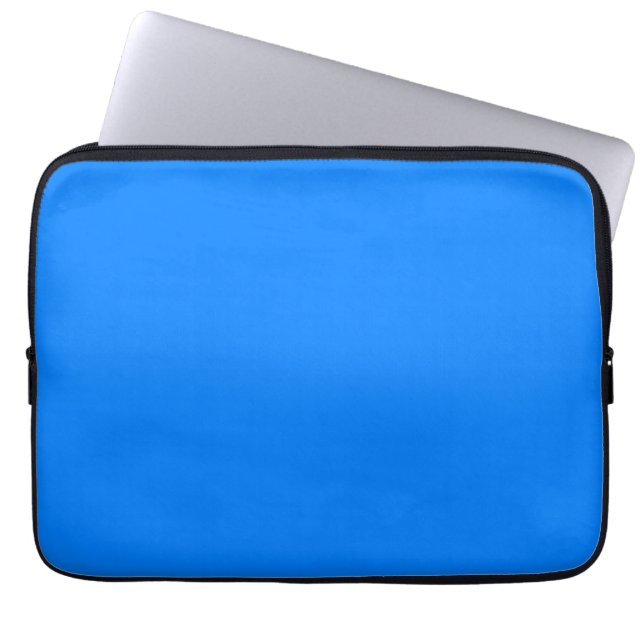 Azure (solid colour)  laptop sleeve (Front)