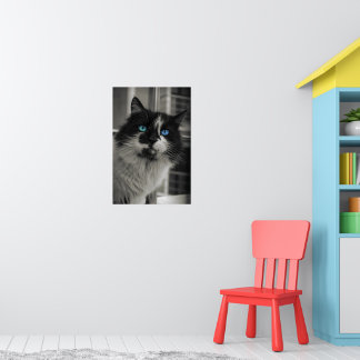 Azure Soul - Fine Art Archival Matte Cat Print