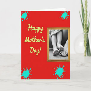 Azure Splash Mothers Day Card