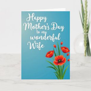 Azure Wife Mothers Day Card
