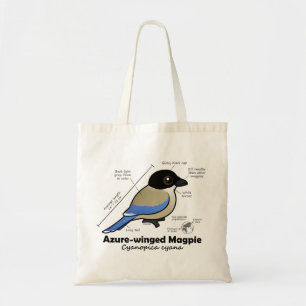 Azure-winged Magpie Statistics Tote Bag