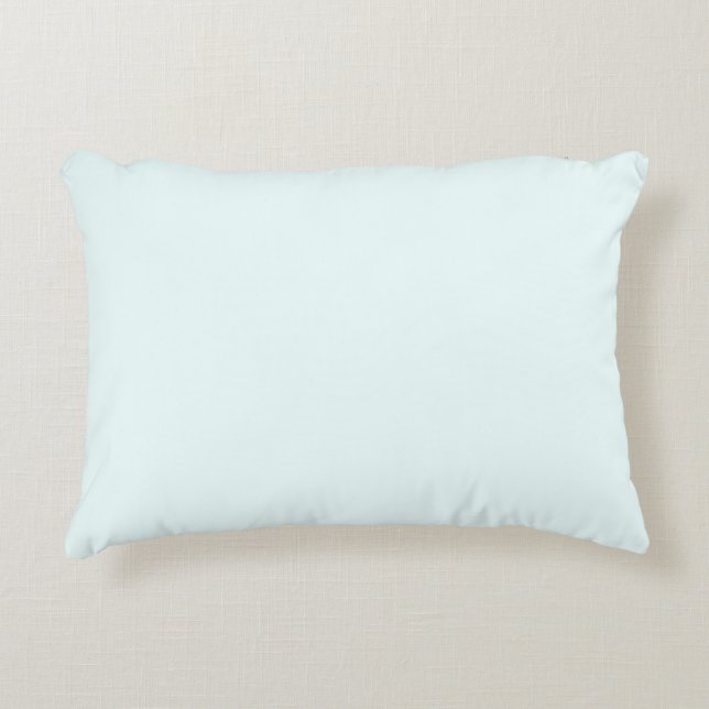 Azure (X11/web colour) (solid colour) Accent Pillow (Front)