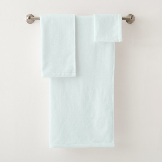 Azure (X11/web colour) (solid colour) Bath Towel Set (Insitu)