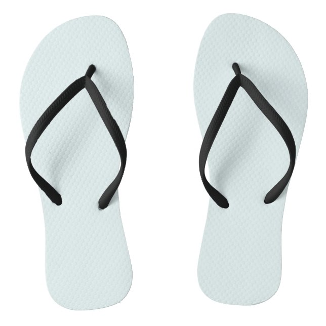 Azure (X11/web colour) (solid colour) Flip Flops (Footbed)
