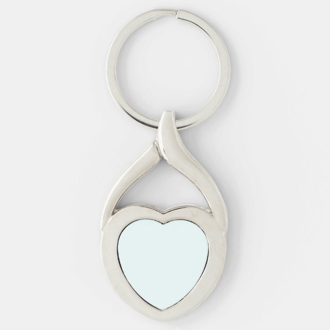 Azure (X11/web colour) (solid colour) Keychain (Front)
