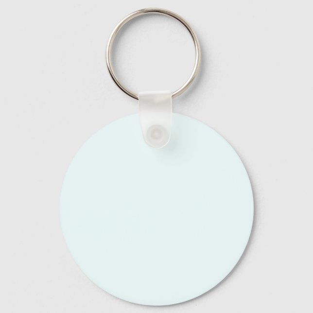 Azure (X11/web colour) (solid colour) Keychain (Front)