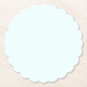 Azure (X11/web colour) (solid colour) Paper Coaster