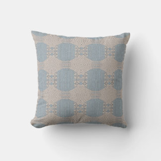 Azurévia Lace – Powder Blue & Ivory Geometric Throw Pillow