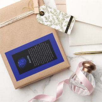 Azurite Crystal Meaning Jewellery Display Sticker 