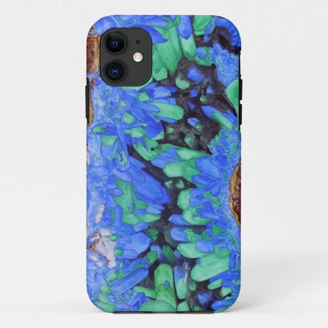 Azurite Malachite Crystals iPhone 5 case (Back)