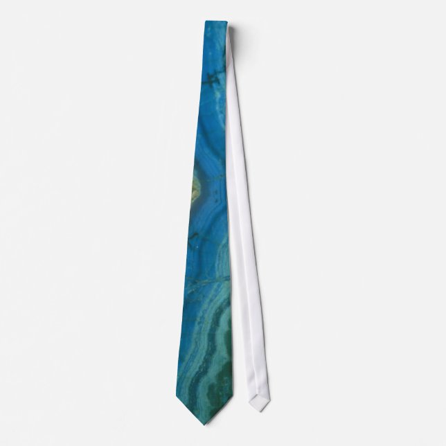 Azurite Malachite Geode Tie (Front)