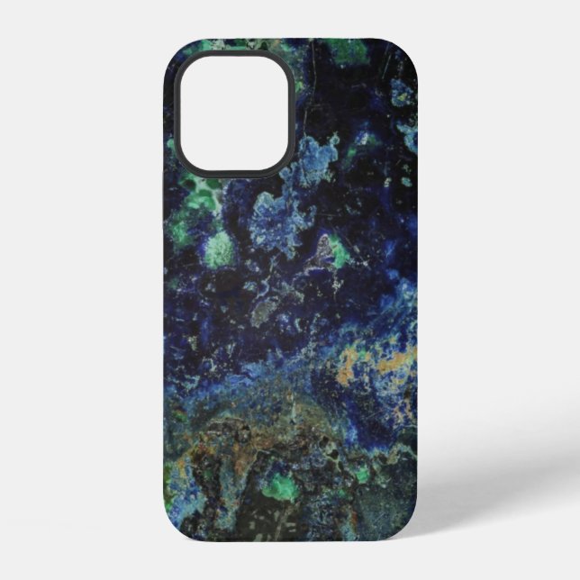Azurite Malachite Slab iPhone Case (Back)