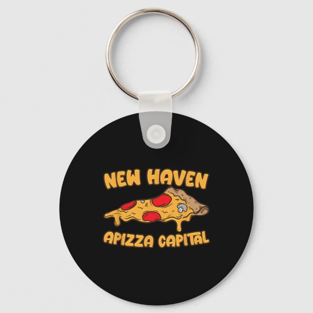 Azza Ct Zza Catal Of The World New Haven Connectic Keychain (Front)