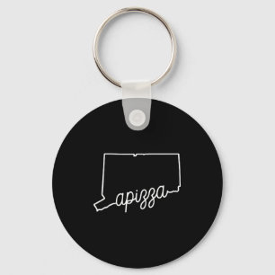 Azza New Haven Zza Award Winning Tomato E Connecti Keychain