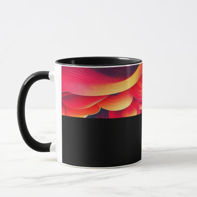 B06 - Tasse mit  Rot Gelb Farbverlauf  Mug (Left)