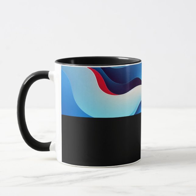 B09 - Tasse mit Rot Blau Farbverlauf  Mug (Left)