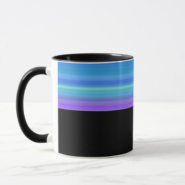 B10 - Tasse mit  Violett Blau Farbverlauf  (Gauche)