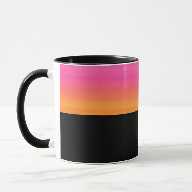 B11 - Mug with Yellow Purple Gradient (Left)