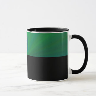 B12 - Tasse mit Grün Blau Farbverlauf 
