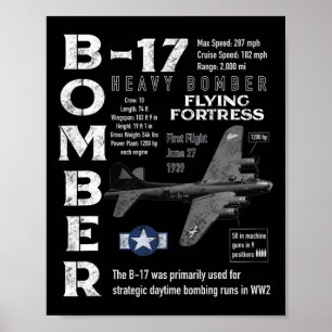 B17 Flying Fortress Poster