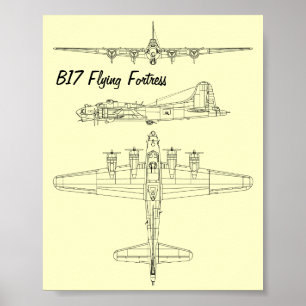 B17 Flying Fortress Poster