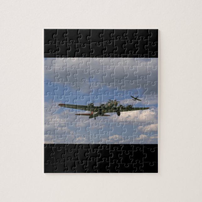 B17, Front Right Angle_WWII Planes Jigsaw Puzzle (Vertical)