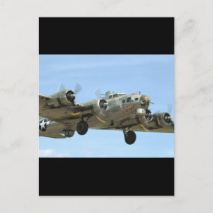 B17 'Sentimental' In Air._WWII Planes Postcard
