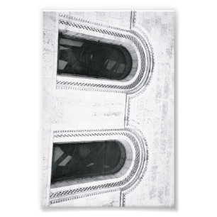 B1 4x6 noir et blanc de photographie de lettre