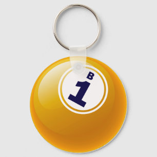 B1 BINGO BALL KEYCHAIN