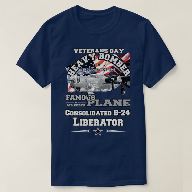 B24 Liberator heavy bomber 1 T-Shirt (Design Front)