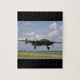 B25 Just Before Landing_WWII Planes Jigsaw Puzzle