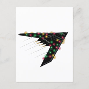 B2 Stealth Spirit Christmas Airplane Jet Digital  Announcement Postcard