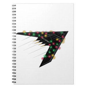 B2 Stealth Spirit Christmas Airplane Jet Digital Notebook