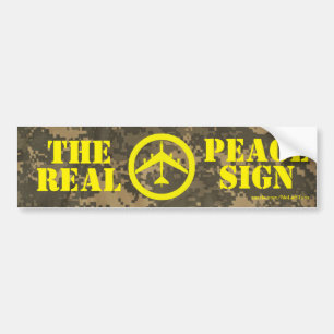 B52 The Real Peace Sign Bumper Sticker