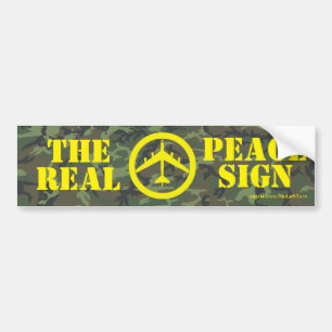 B52 The Real Peace Sign Bumper Sticker